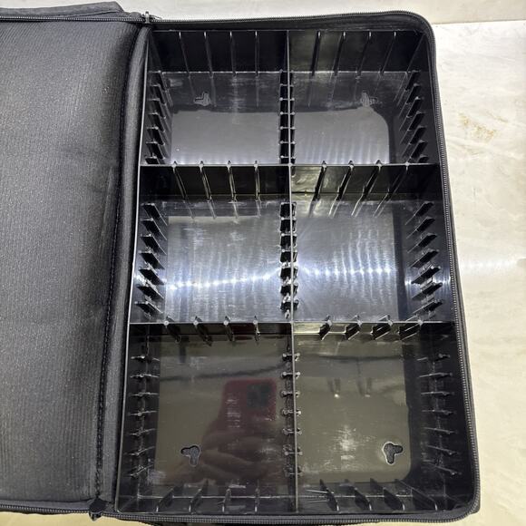 80's Vintage Cassette Tape Tote Case Holds 60 Tapes! Nylon w/ Strap *STARITE* - Picture 6 of 8